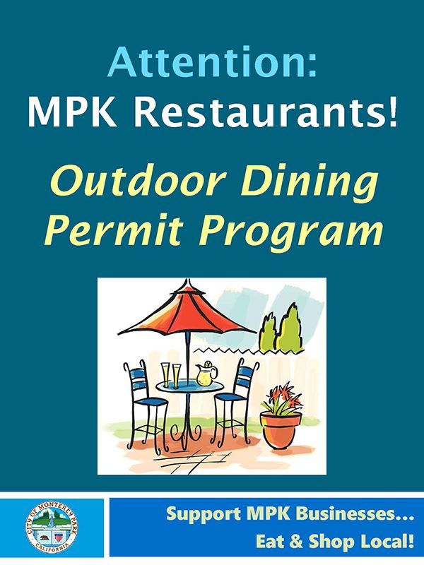 Temp Outdoor Dining Permit Program 2020 graphic