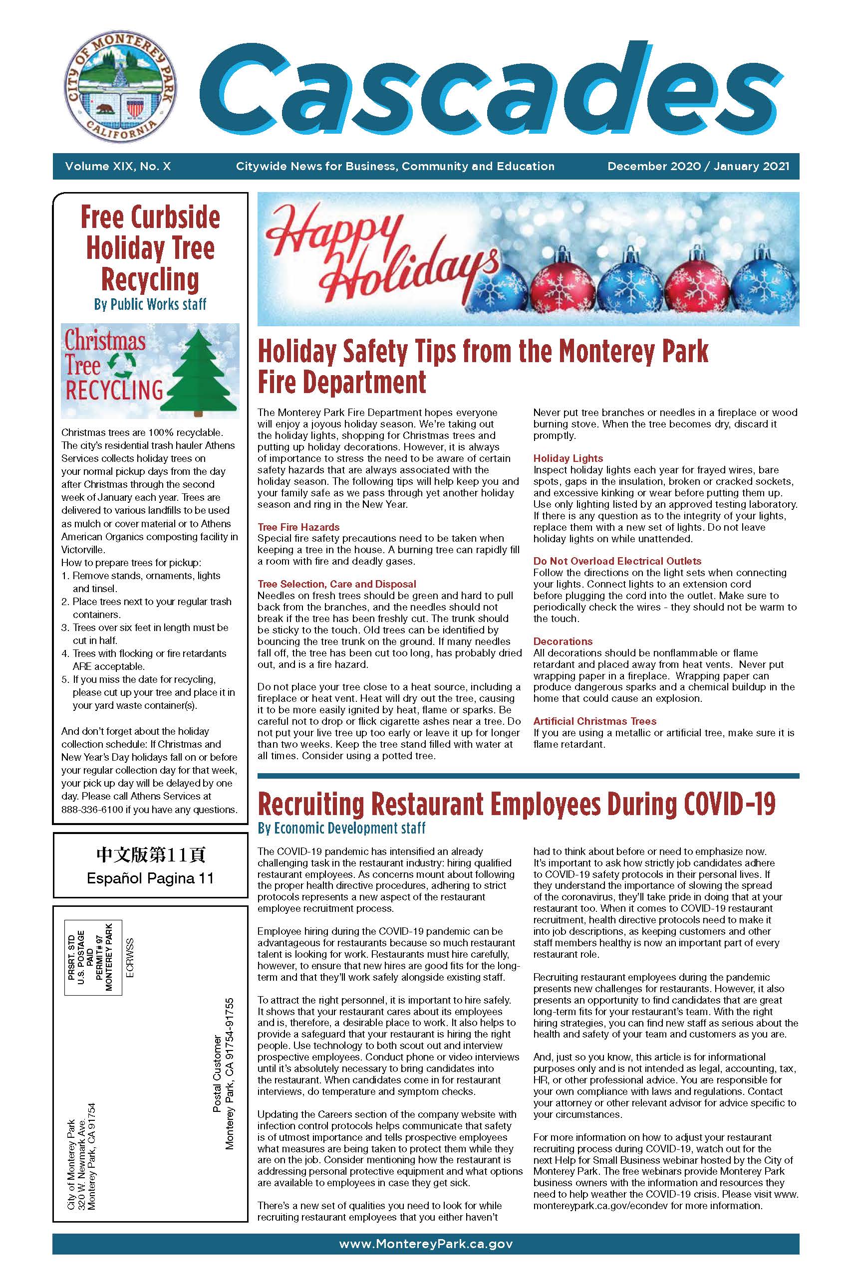 MPK Cascades Dec 2020 and Jan 2021 front page