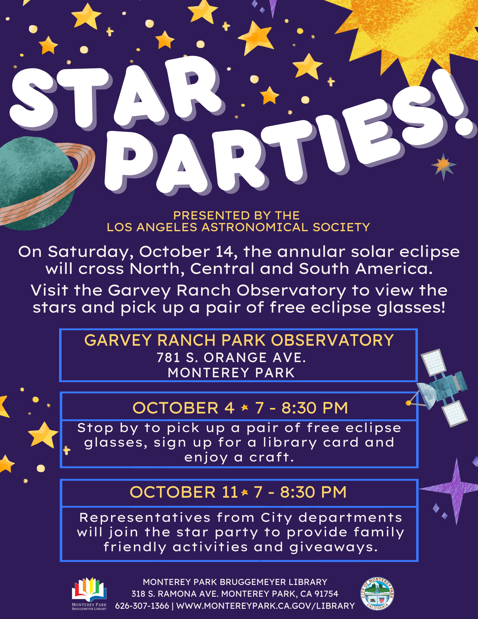 Star Parties Flyer