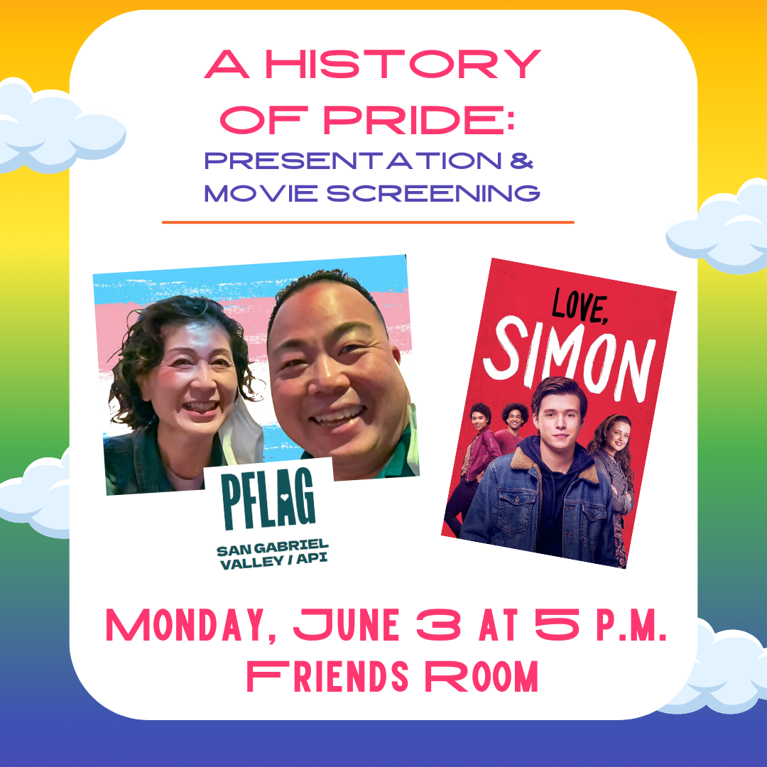 History of Pride Discussion and Movie Poster of Love, Simon