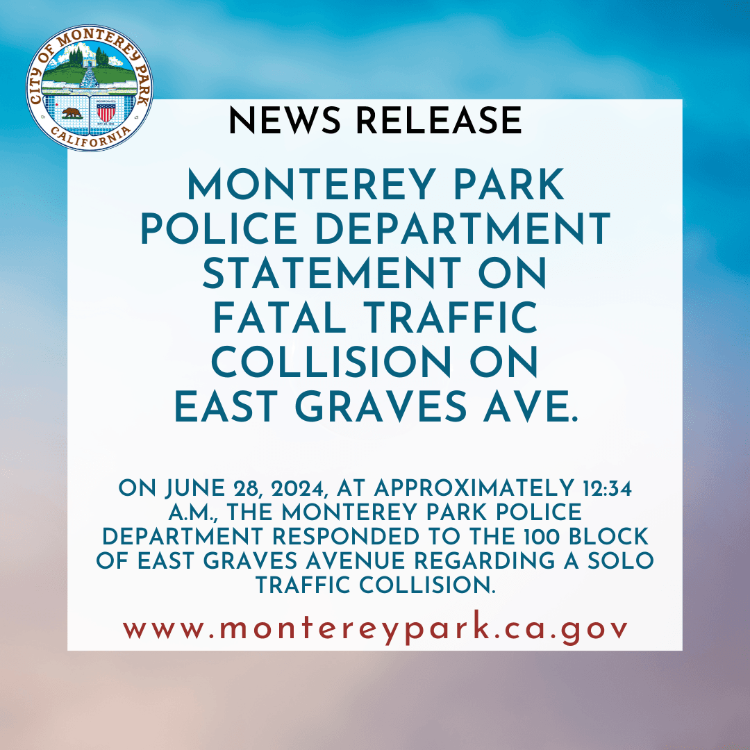 MPK News Release re: MPPD Statement on Fatal Traffic Collision on East Graves Ave.