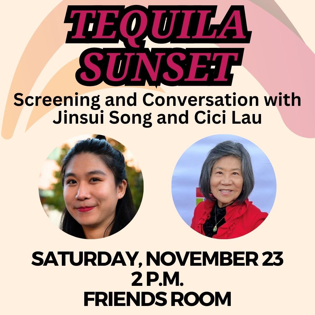 above: Tequila Sunset below: two photos of women, one young adult, the other senior