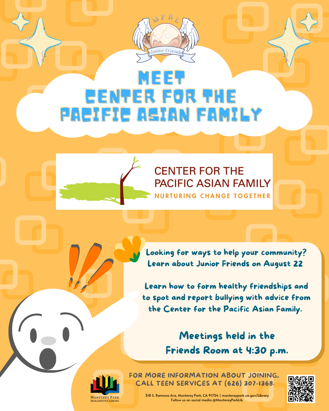 Junior Friends Meeting and Author Visit Announcement