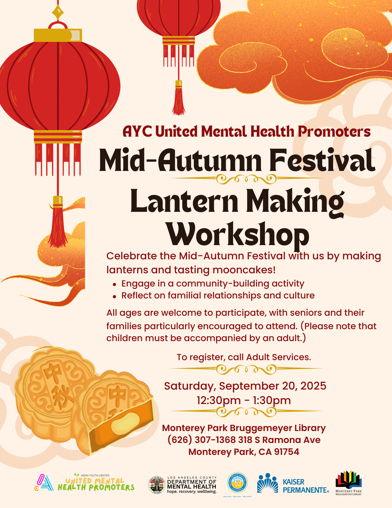 Flyer with information about a Lantern Program