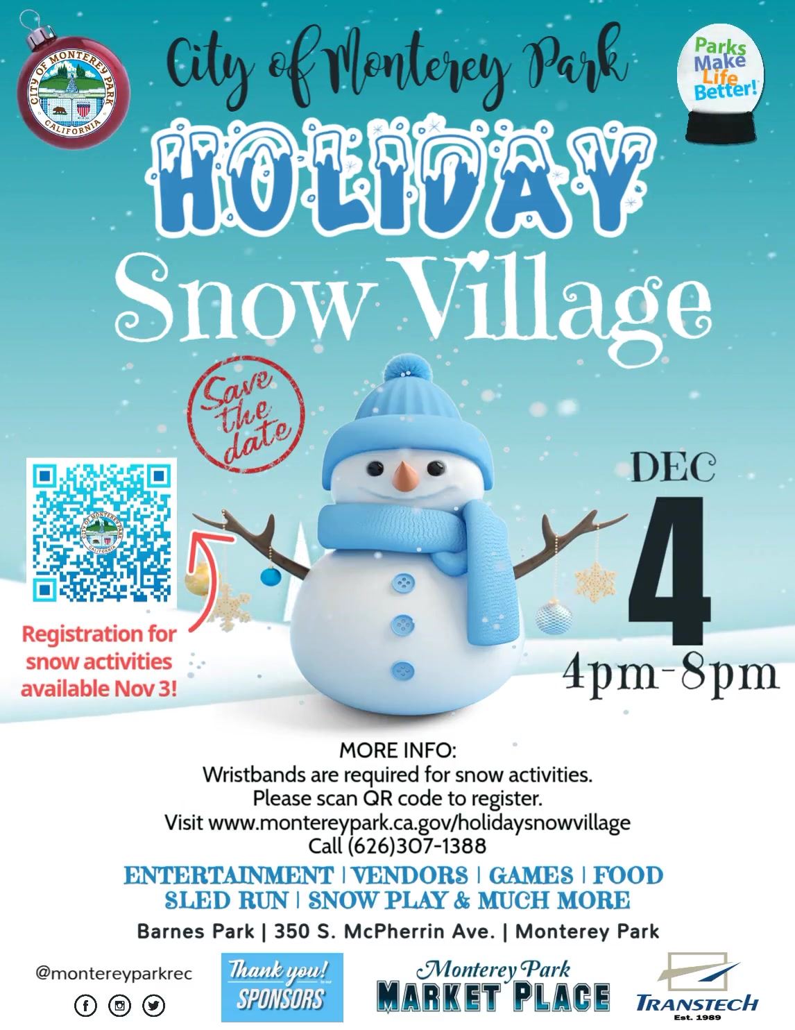Holiday Snow Village 12-04-2025