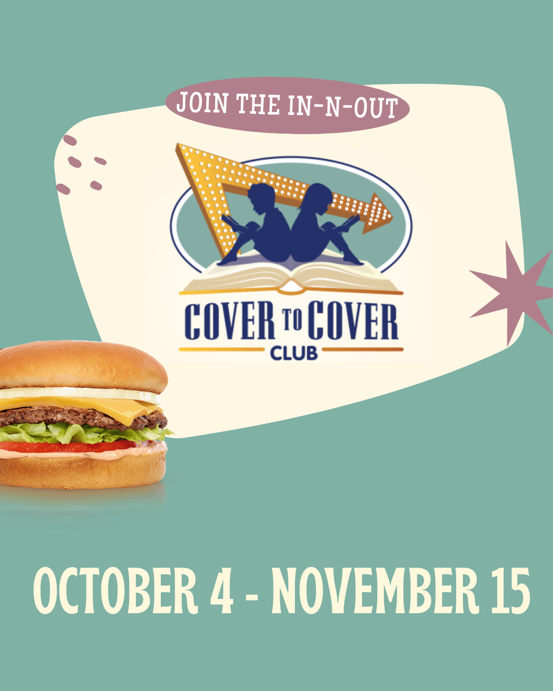 the in-n-out cover to cover program from october 4 - november 15