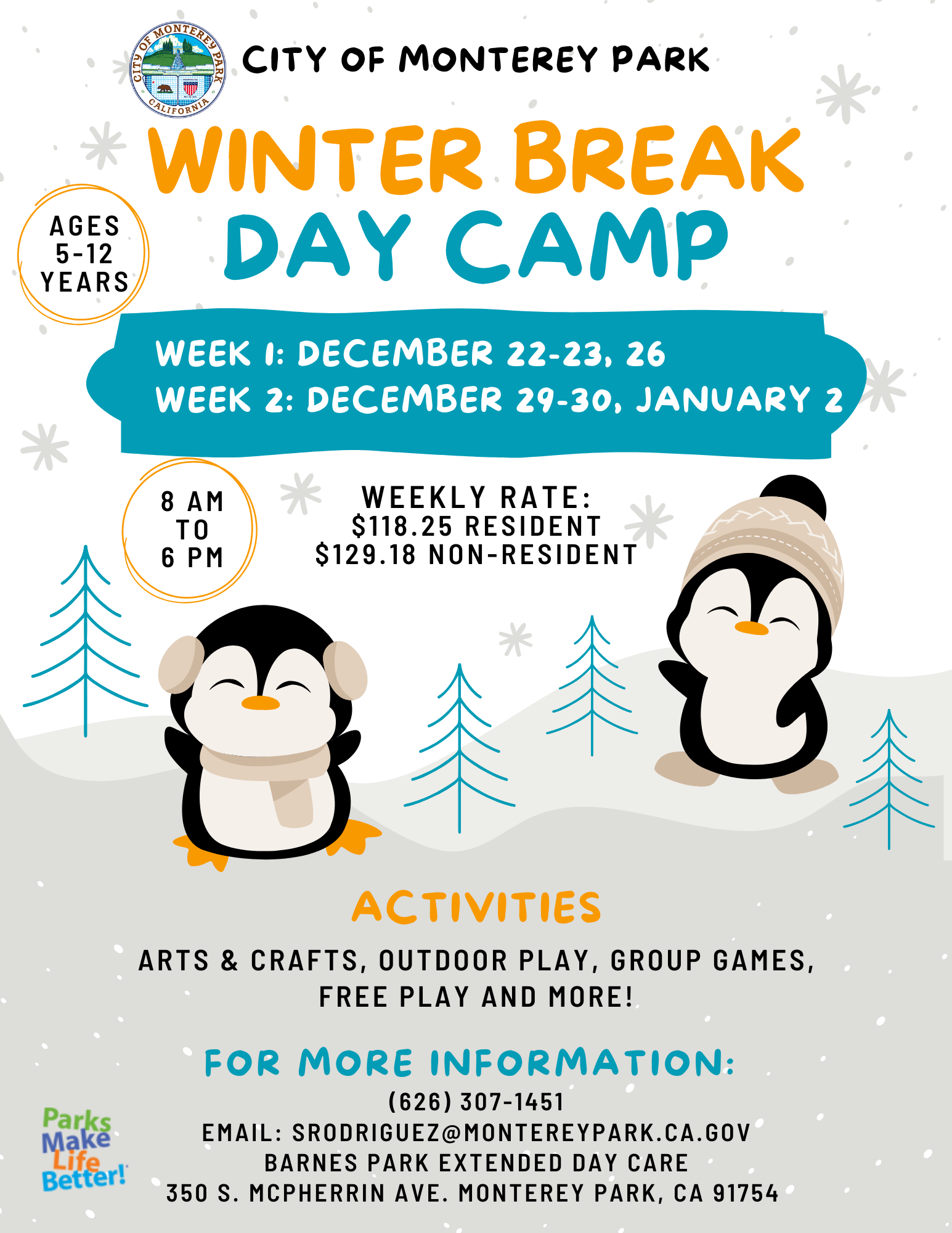 Winter Break Day Camp 2025