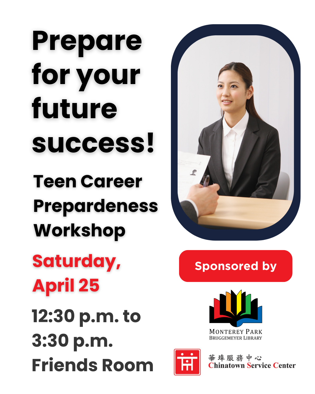 Teen Career Preparedness Workshop Program Announcement